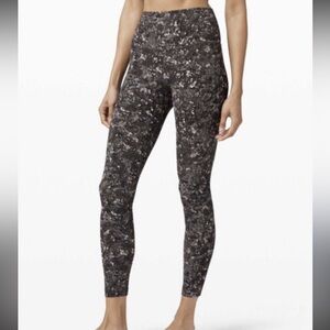Lululemon Align Leggings with pattern, 25" inseam, 2